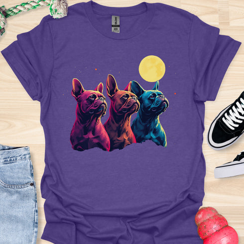Bulldog & Moon - V1 - Stylish T-Shirt
